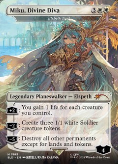 Elspeth Tirel - Miku, Divine Diva Secret Lair Drop - Hatsune Miku